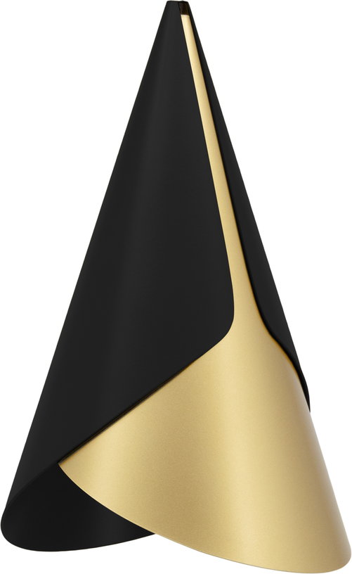 abat-jour-en-aluminium-dore-et-noir-cornet-umage-2