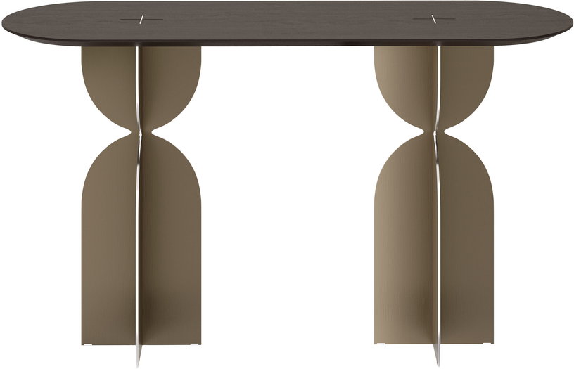 console-en-acier-inoxydable-et-chene-140x46x80cm-ray-versmissen-1