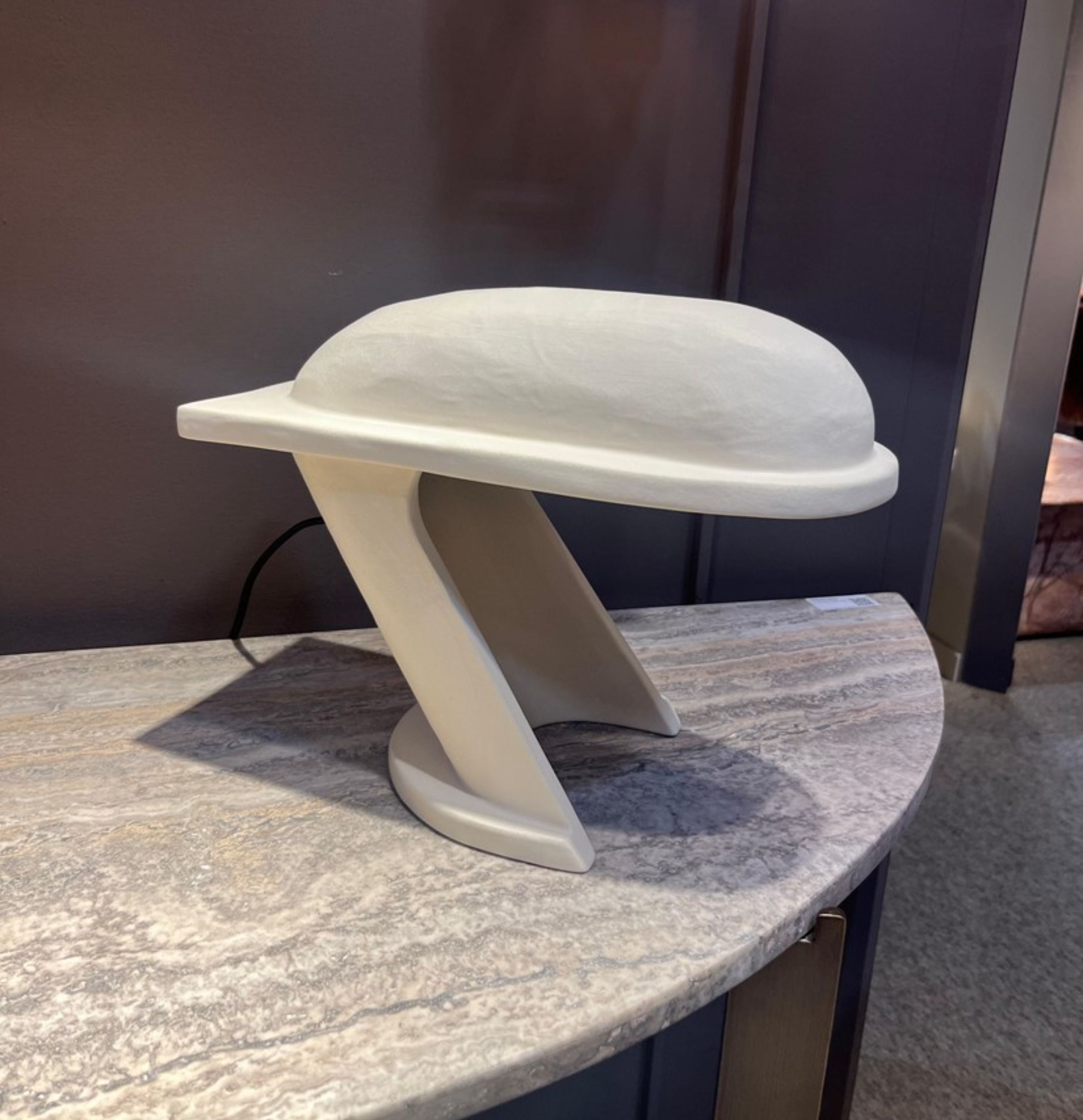 Lampe de table en céramique blanc 34x26cm Artie shaw - Versmissen — 383083.jpg