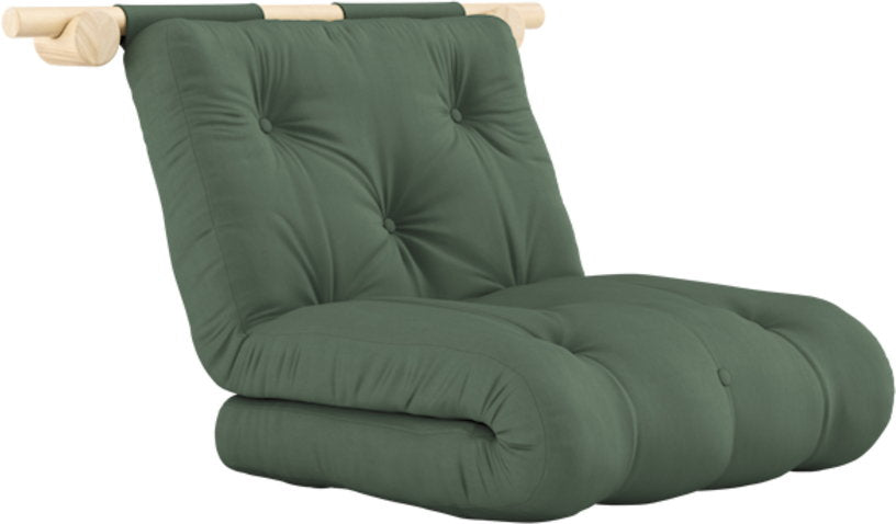 fauteuil-convertible-en-coton-vert-olive-75x200cm-hooked-karup-design-1