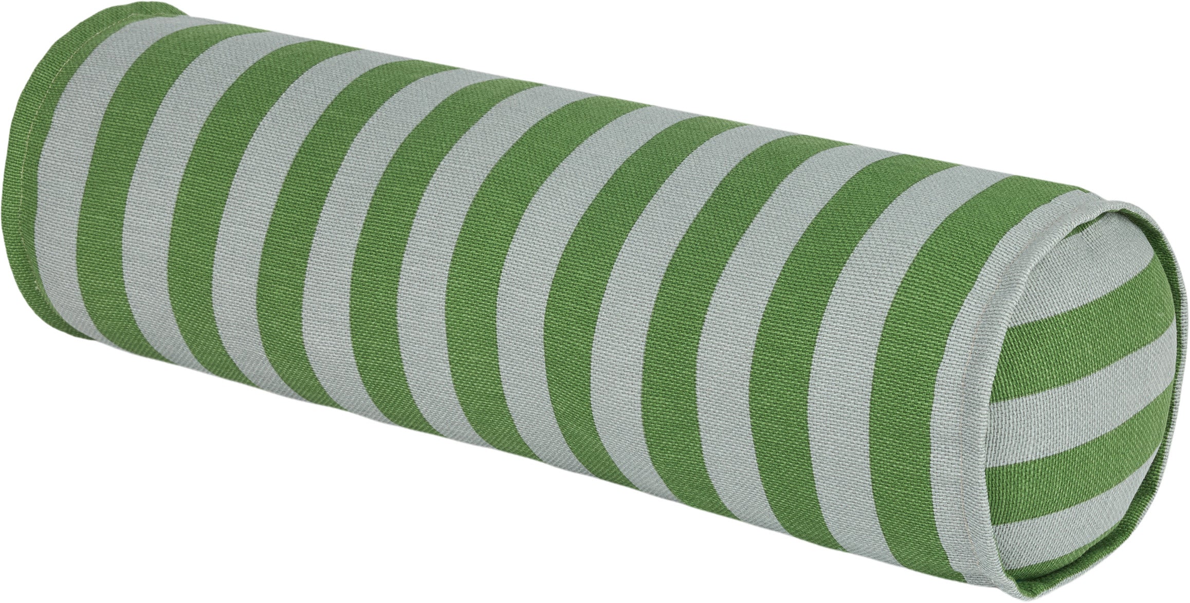 Coussin cylindrique en coton bio à rayures vert et bleu 50x18x18cm Vibes - Nobodinoz — 384030.jpg