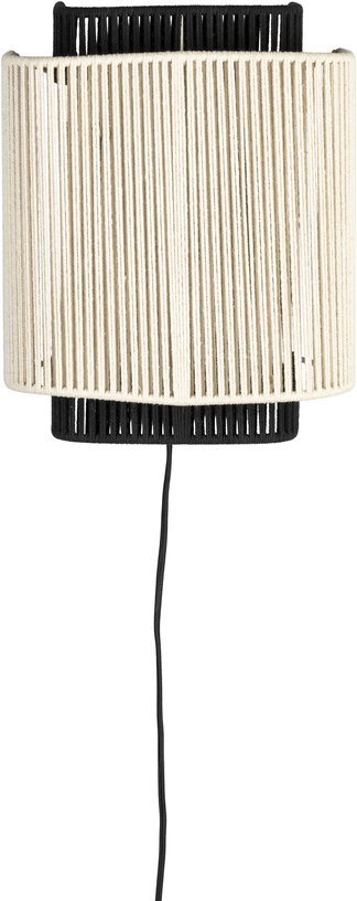 applique-murale-en-coton-beige-et-noir-elon-dutchbone-1