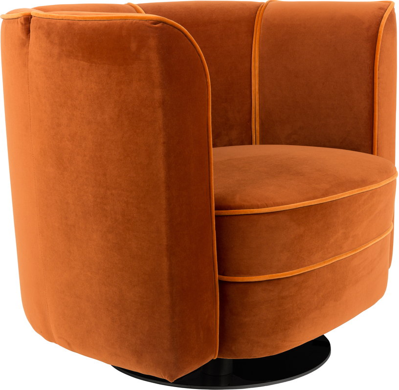 fauteuil-avec-accoudoirs-en-velours-orange-flower-dutchbone-3