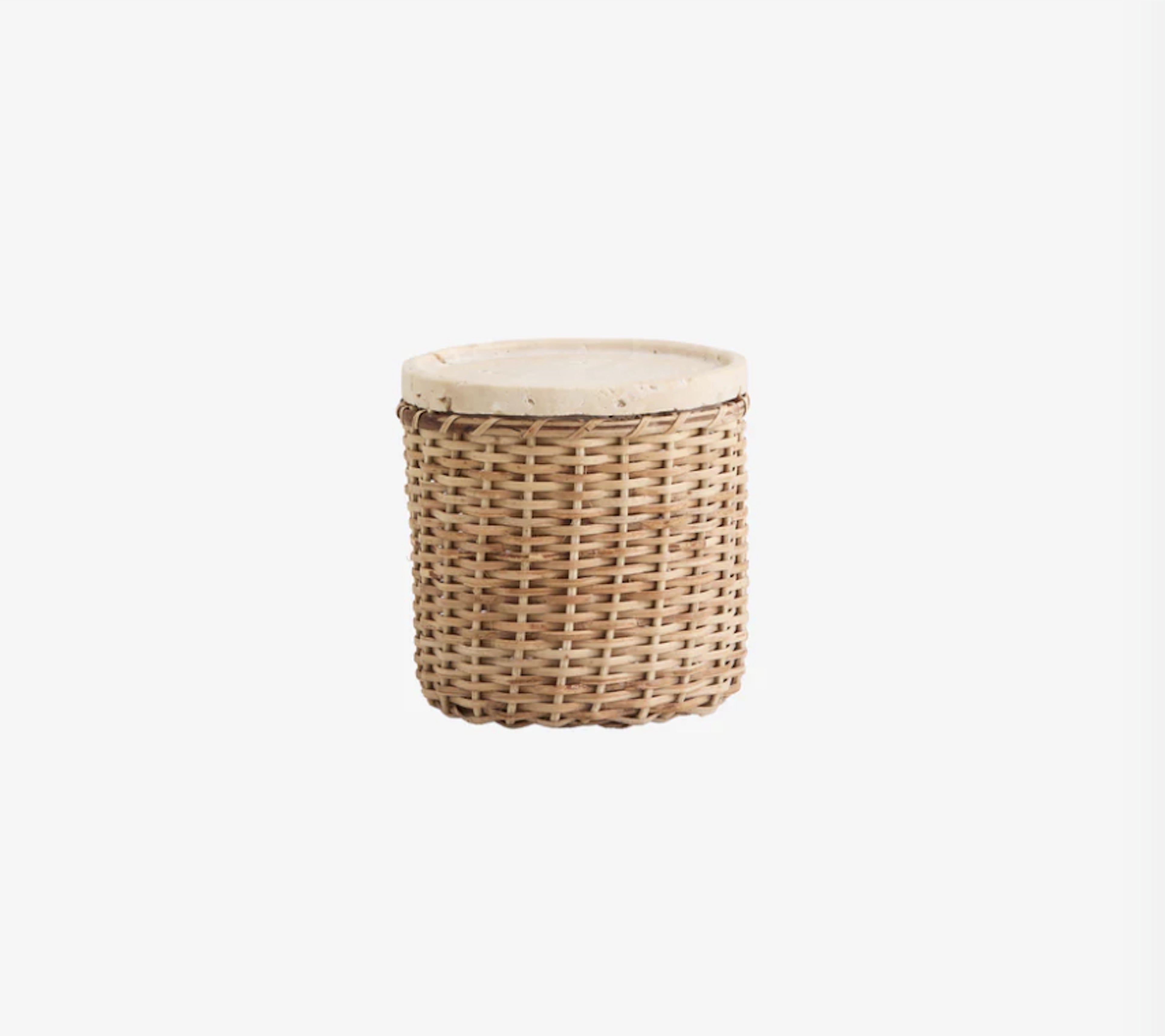 Boîtes de rangement en rotin avec couvercle en travertin ARICA - Nordal — 387087.jpg