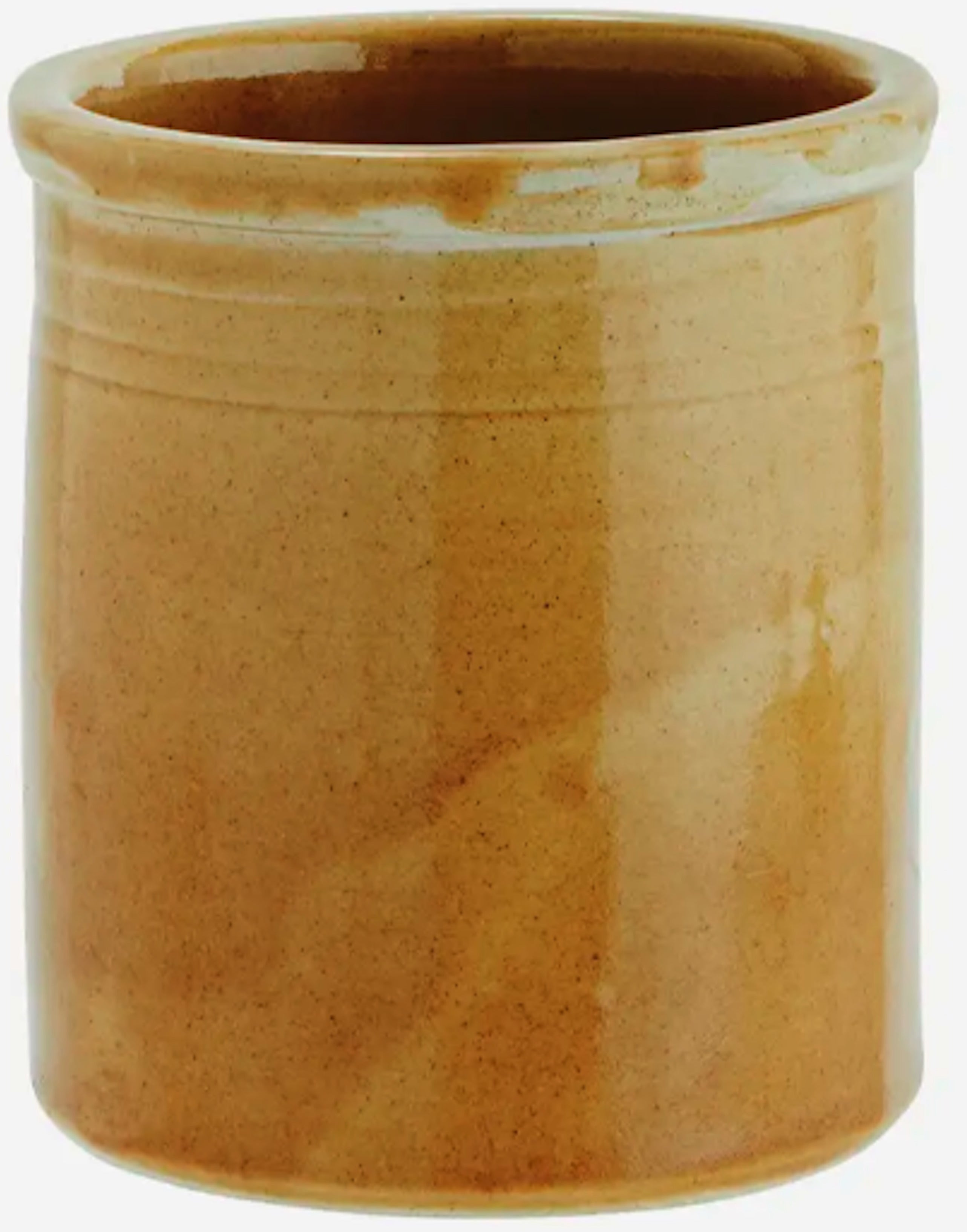 Stoneware jar ANT. MUSTARD _  D:12x13 cm — 387802.jpg