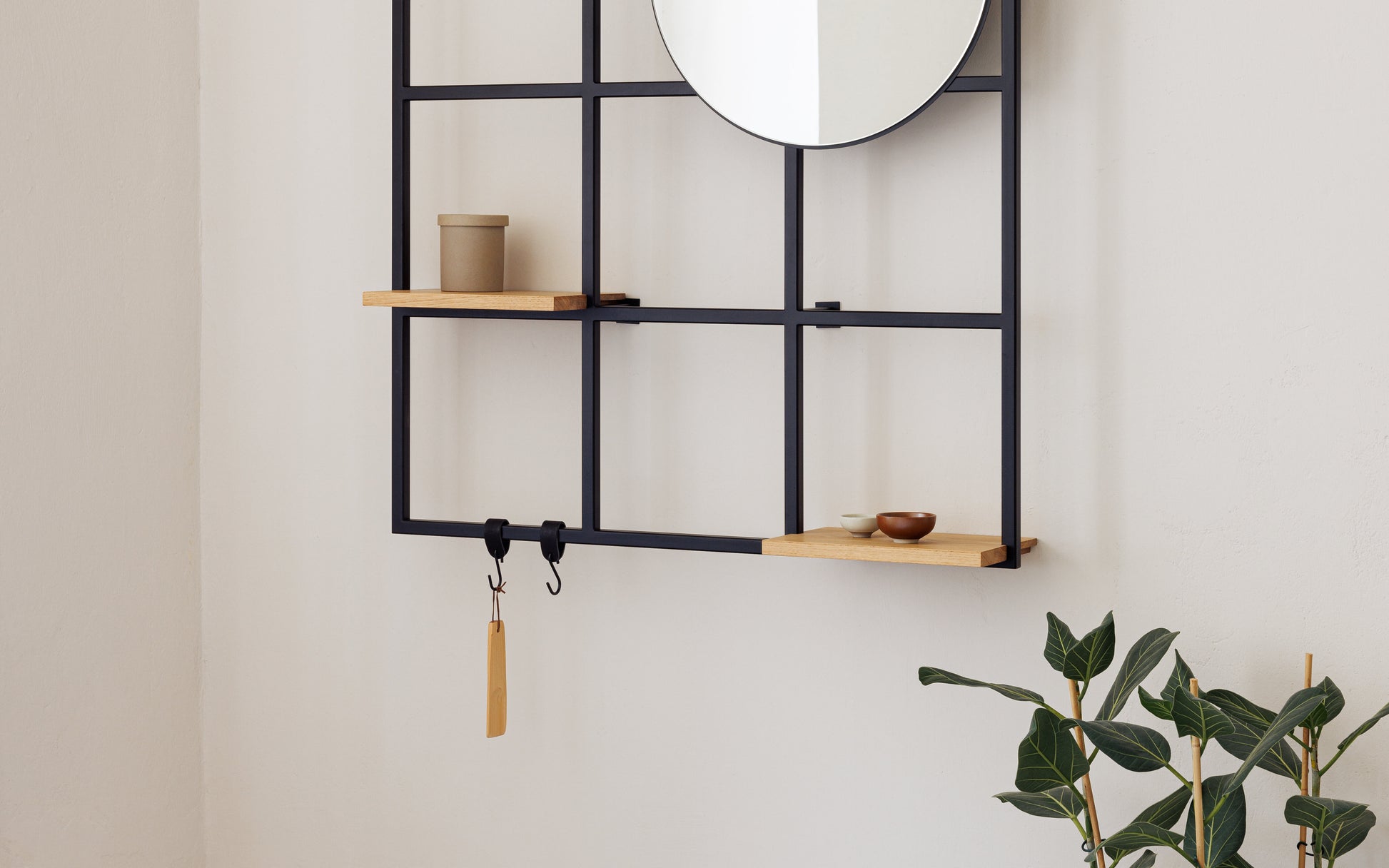 Etagère murale en acier noir 29,9x20cm Rivo - Metallbude — 388181.jpg