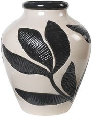 vase-peint-a-la-main-en-ceramique-noir-et-gris-33x40cm-herbert-broste-copenhagen-1