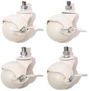 Ball Caster Wheels - White/White - Set Of 4 — 389331.jpg