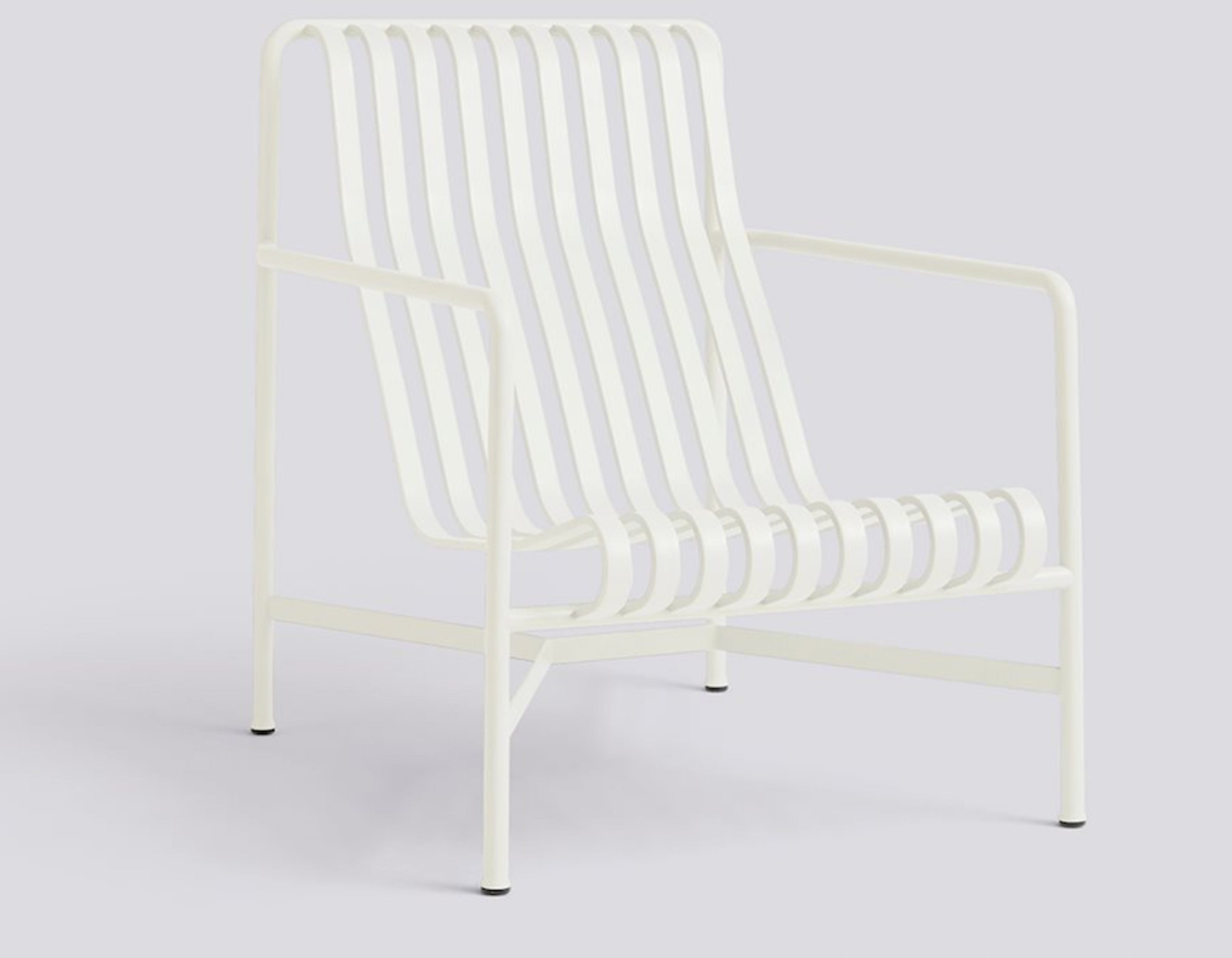 Fauteuil de jardin lounge en métal crème 73x88cm Palissade - HAY — 389345.jpg