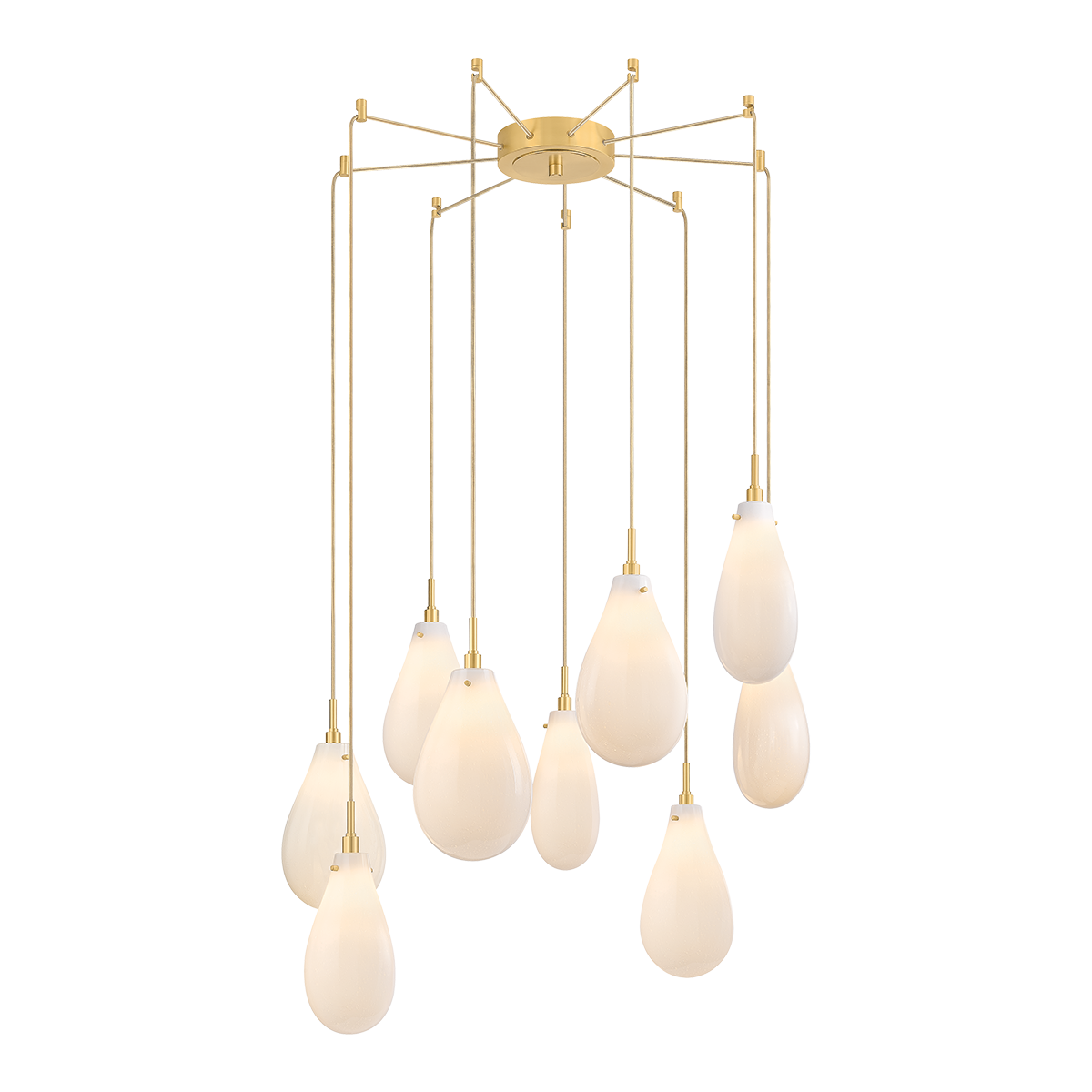 Suspension en acier laiton vieilli 76x97cm Ironwood - Hudson Valley Lighting