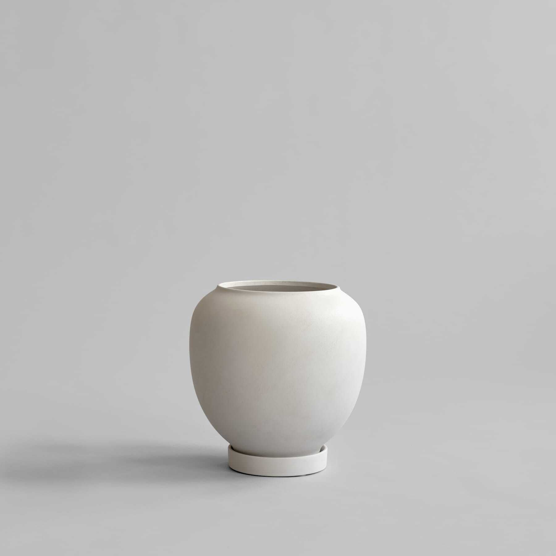 Pot de fleur en fibre blanc 32x34cm - 101 Copenhagen — 391084.jpg