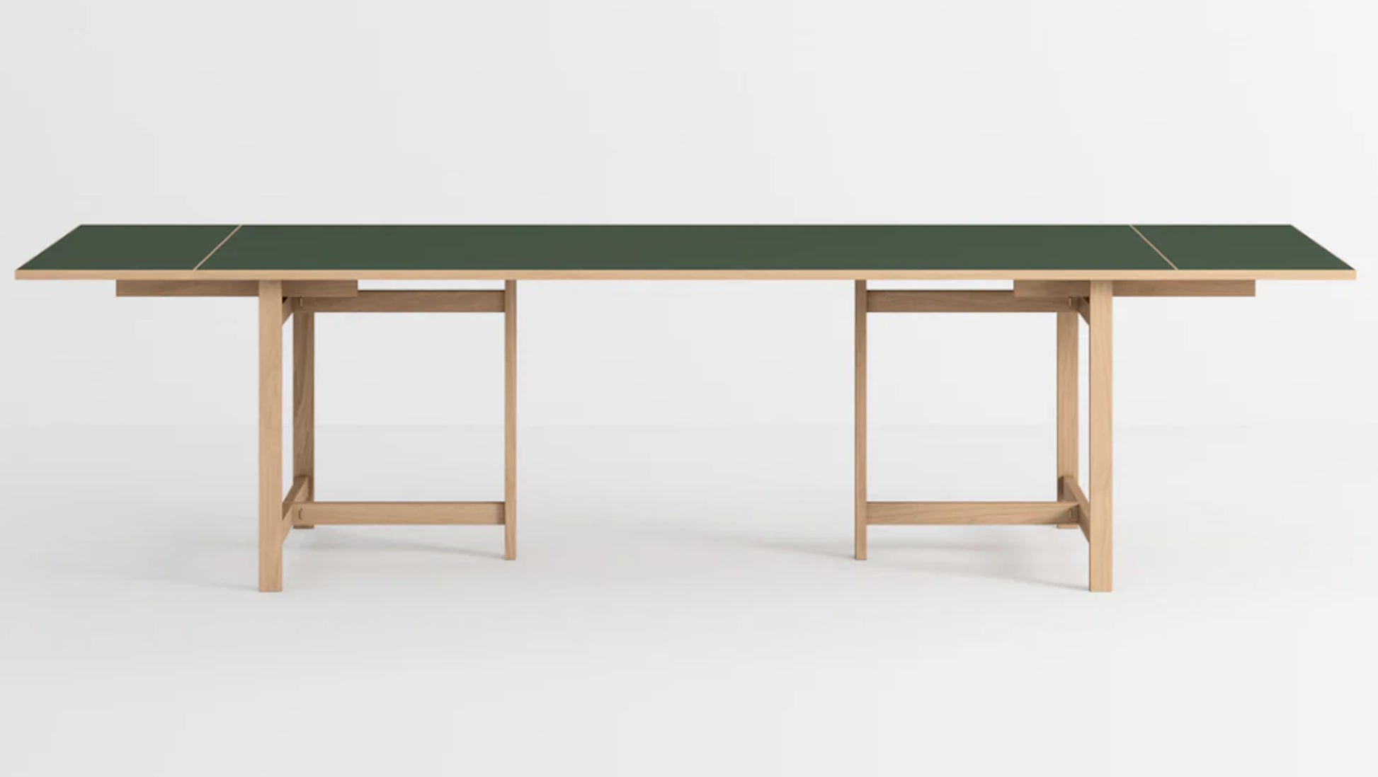 Table de salle à manger extensible vert forêt 220cm - Moebe — 391140.jpg