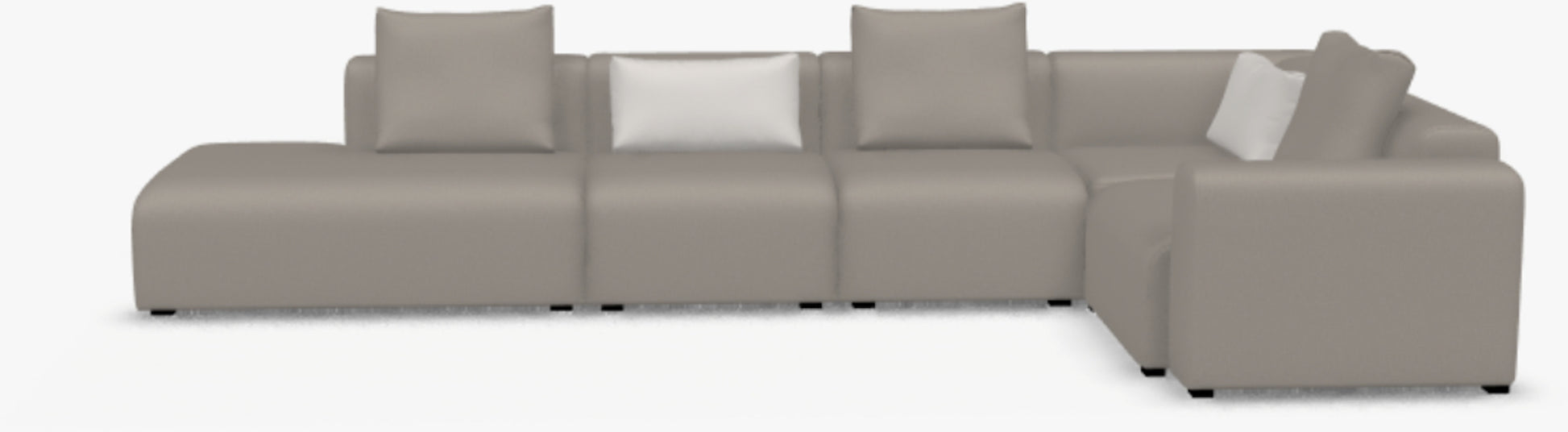 Canapé W 374.5 cm / H 67 cm / D 207 cm Metaphor 003 - Hay — 391163.jpg