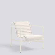 Palissade Lounge Chair Low Sitzkissen gesteppt Creme - HAY