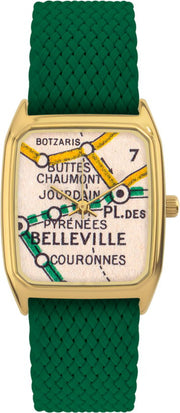 montre-en-perlon-vert-et-cadran-dore-belleville-laps-1