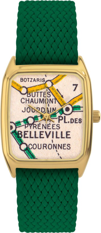 montre-en-perlon-vert-et-cadran-dore-belleville-laps-1