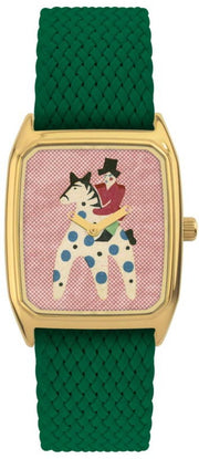 montre-en-perlons-vert-et-cadran-dore-tatare-laps-1