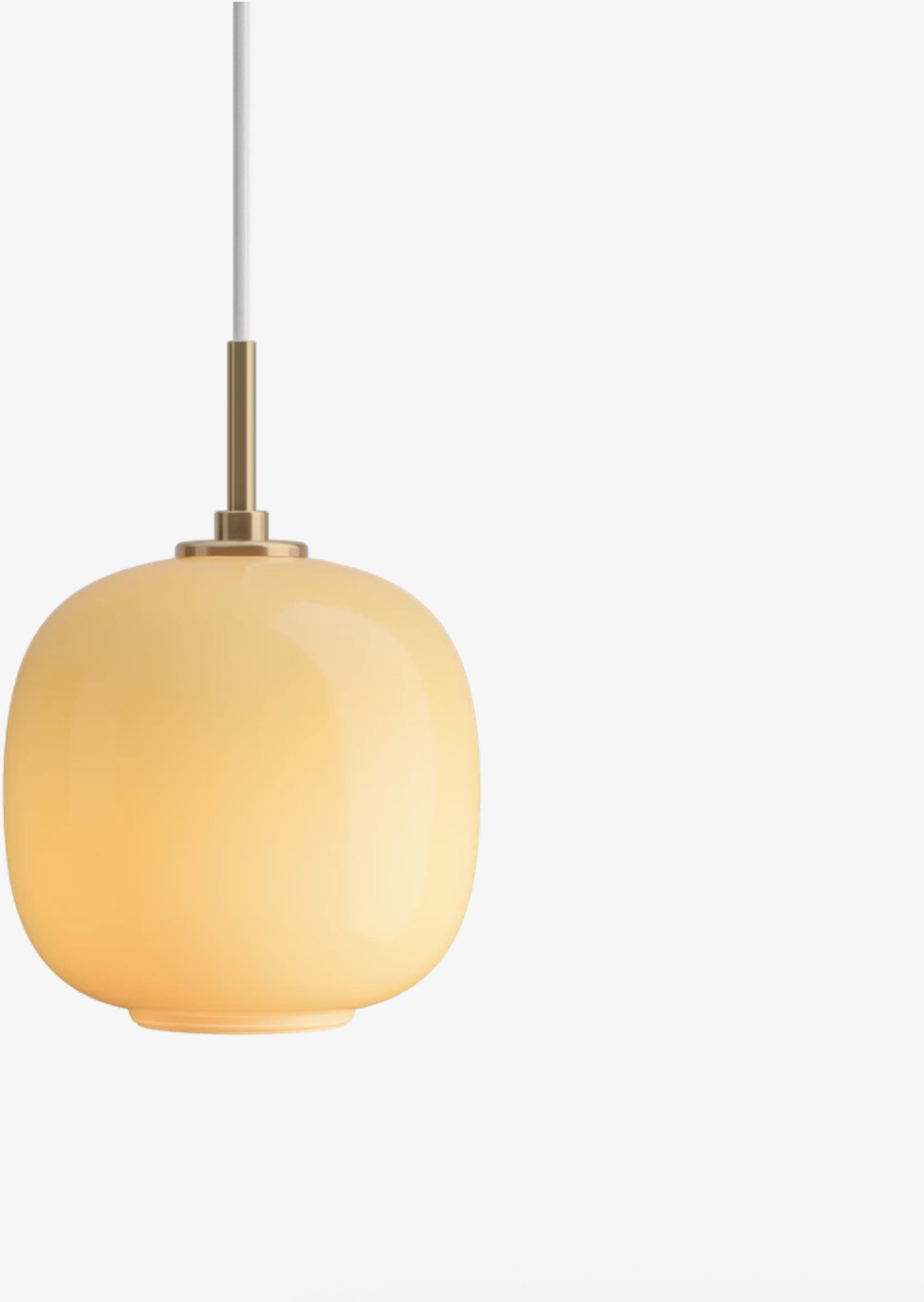 Suspension en verre brillant ambre et laiton Radiohus VL45 - Louis Poulsen — 391649.jpg