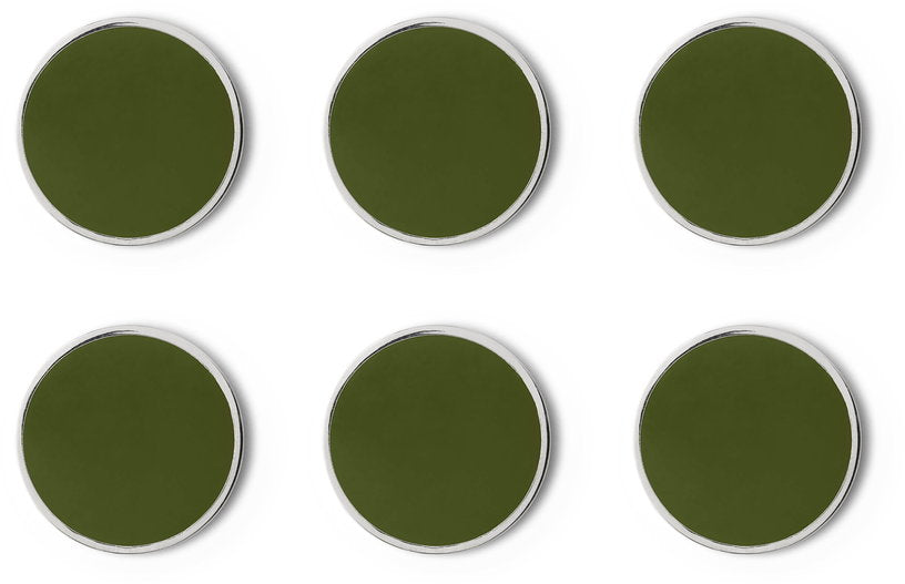 6-aimants-ronds-vert-olive-3cm-the-buttons-mustard-made-1