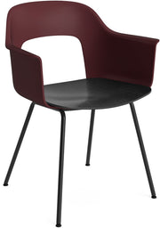 chaise-avec-accoudoirs-bordeaux-bois-noir-et-acier-noir-layout-212-hay-1