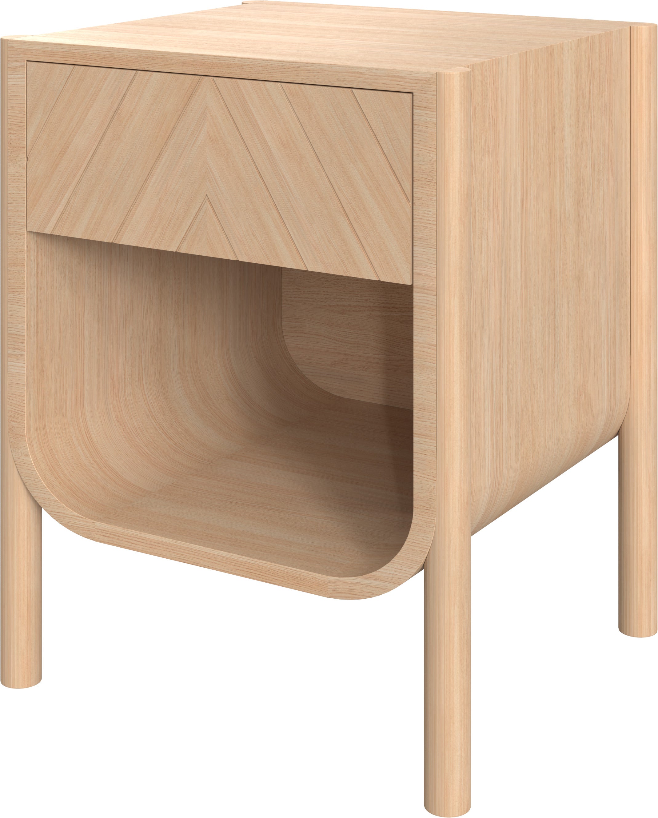 Table de chevet en chêne naturel 44x40x54cm Marius - Hartô — 392955.jpg