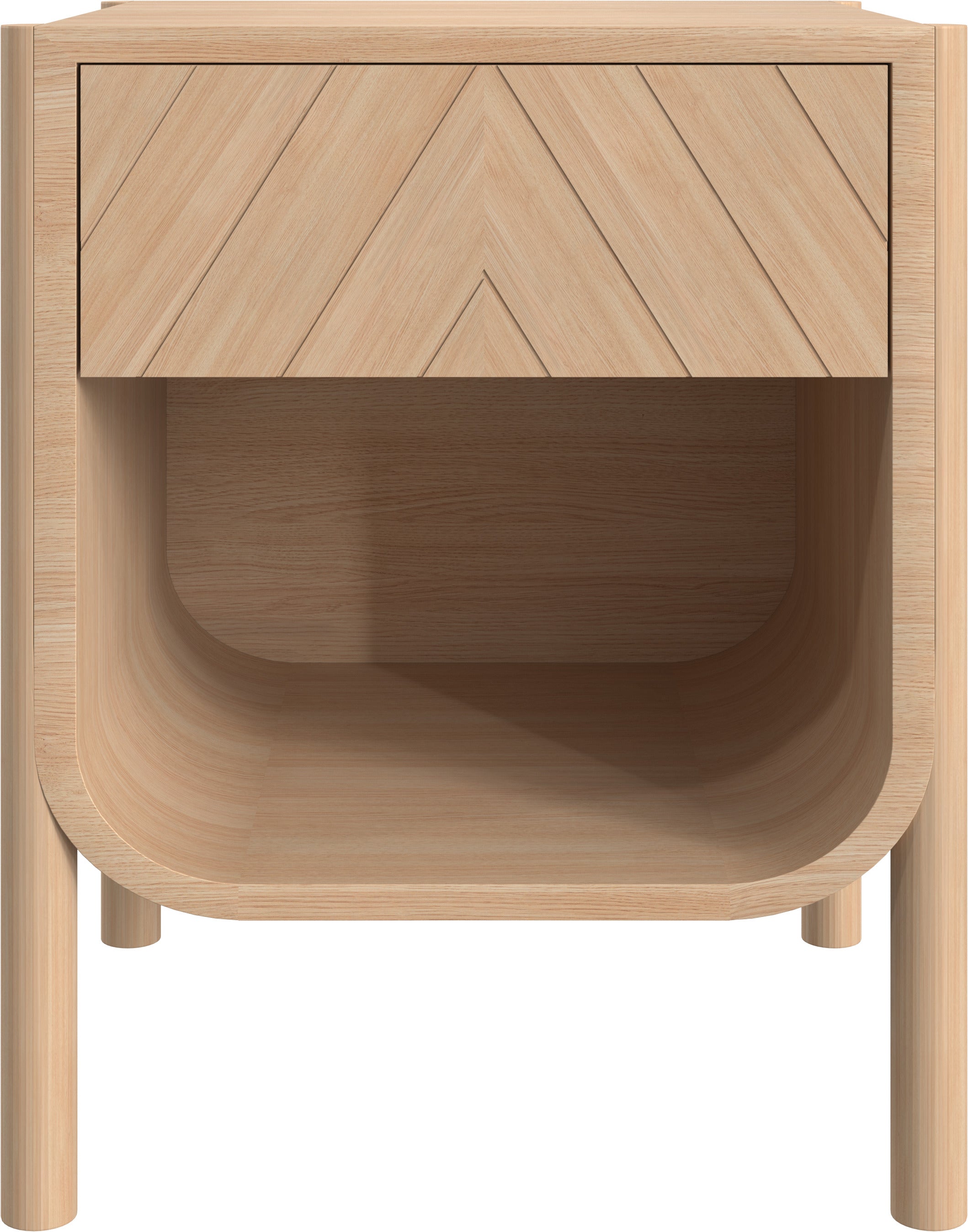 Table de chevet en chêne naturel 44x40x54cm Marius - Hartô — 392958.jpg