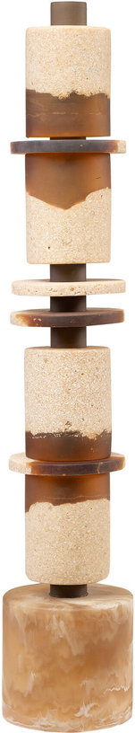 objet-decoratif-en-resine-et-sable-creme-et-marron-11x62cm-strata-versmissen-1