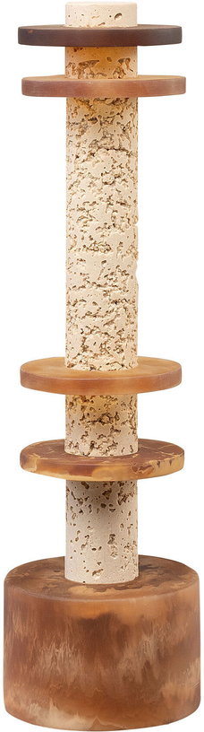 objet-decoratif-en-resine-et-sable-creme-et-marron-12x42cm-strata-versmissen-1