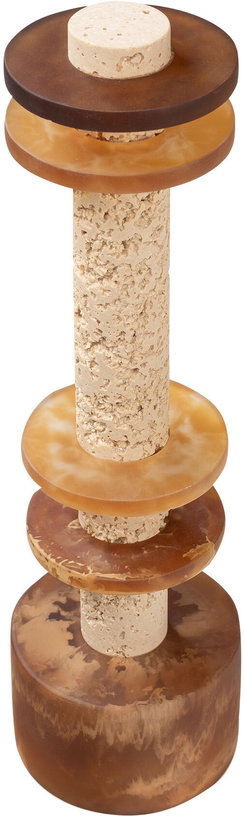 objet-decoratif-en-resine-et-sable-creme-et-marron-12x42cm-strata-versmissen-2