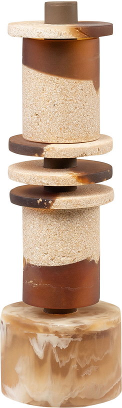 objet-decoratif-en-resine-et-sable-creme-et-marron-12x38cm-strata-versmissen-1