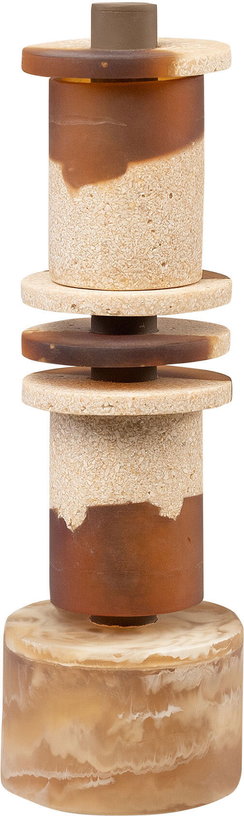 objet-decoratif-en-resine-et-sable-creme-et-marron-12x38cm-strata-versmissen-3