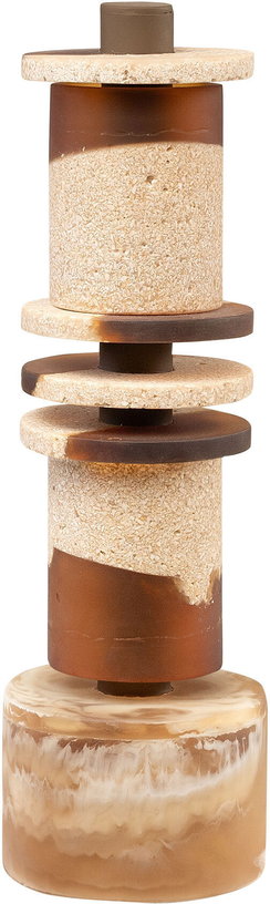 objet-decoratif-en-resine-et-sable-creme-et-marron-12x38cm-strata-versmissen-5