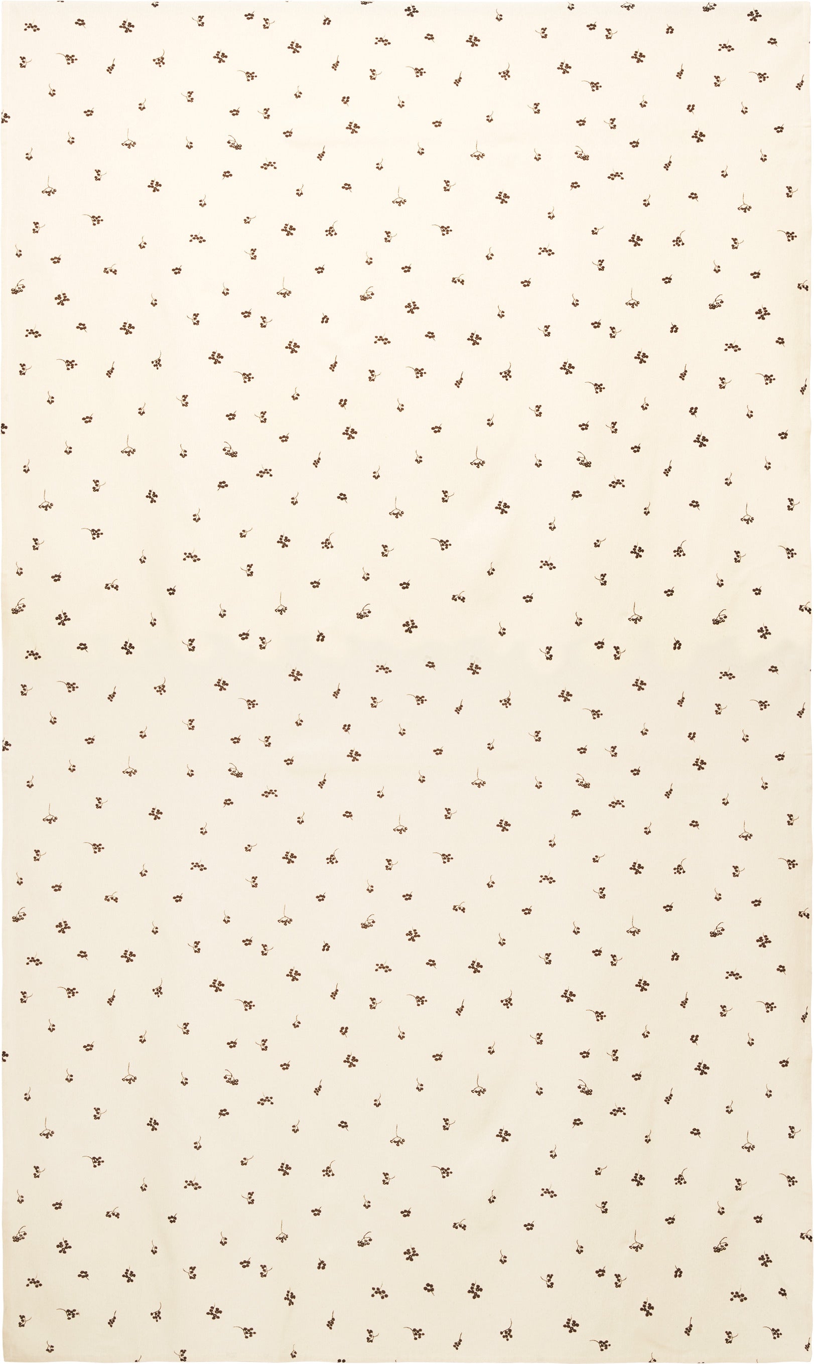 Nappe en coton biologique beige et chocolat 150x240cm Baies - Ferm living — 393978.jpg