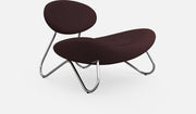 fauteuil-en-tissu-bordeaux-et-acier-brosse-meadow-woud-1