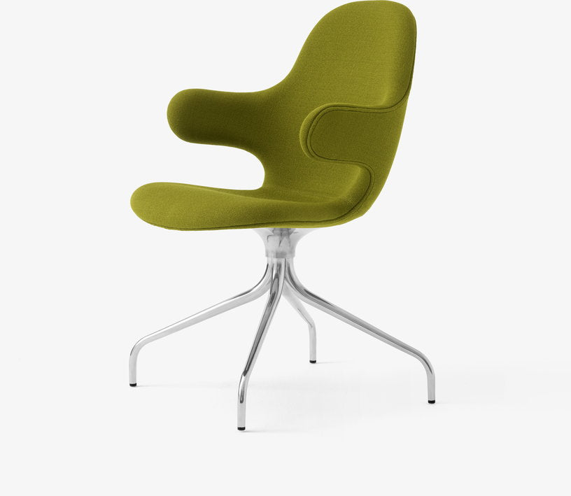 chaise-de-bureau-en-aluminium-poli-et-tissu-vert-catch-tradition-1