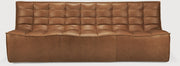 Canapé en cuir marron 210x91x76cm - Ethicraft — 394873.jpg