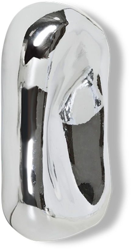 sculpture-en-verre-chrome-22x14-3x-6-5cm-70-s-ceramique-hkliving-2