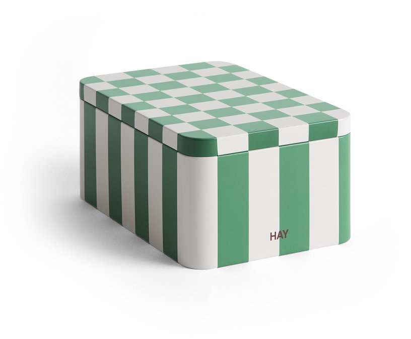 boite-en-fer-vert-et-blanc-casse-damier-hay-1