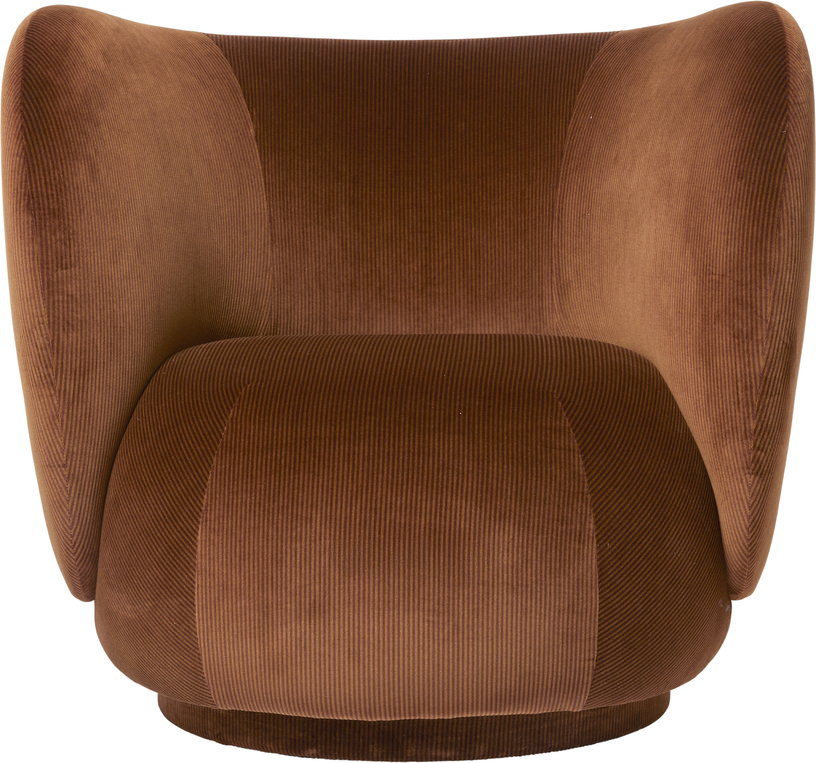 fauteuil-en-velours-brillant-marron-87x76cm-rico-lounge-ferm-living-1