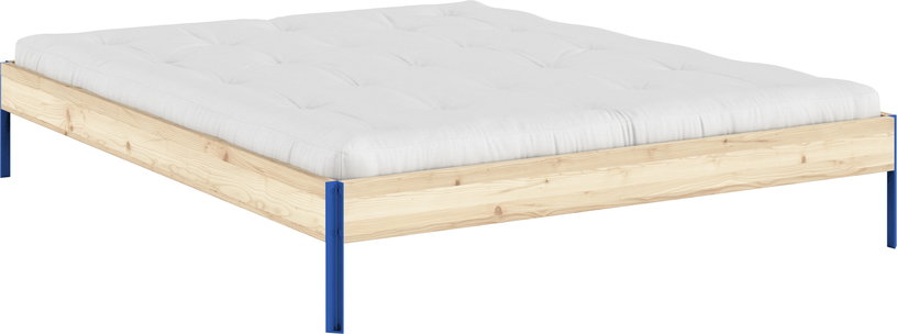 sommier-en-acier-vivid-blue-et-pin-raw-160x200cm-core-karup-design-2