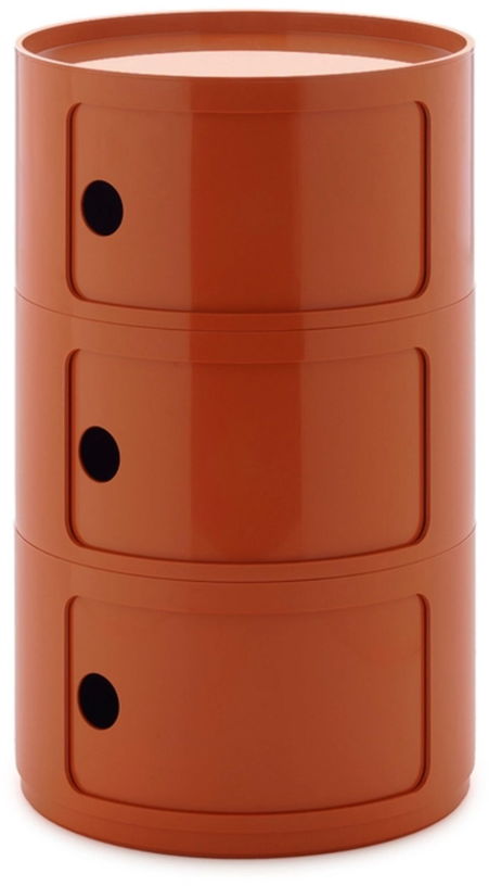 table-d-appoint-design-orange-3-tiroirs-componibili-big-kartell-1