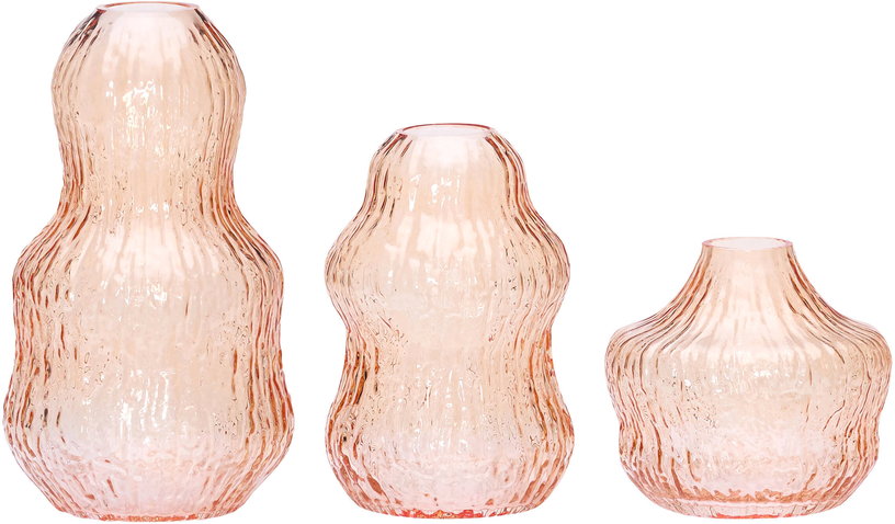 3-vases-en-verre-transparent-orange-fuyu-hubsch-1