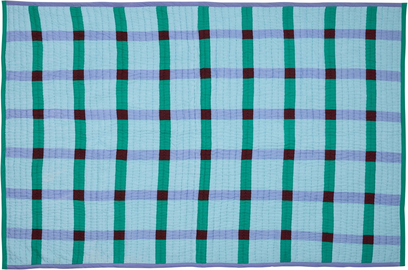 plaid-en-coton-bleu-vert-140x200cm-tento-hubsch-2