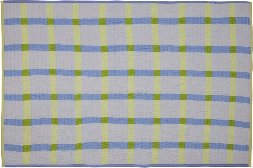 plaid-en-coton-jaune-140x200cm-tento-hubsch-1