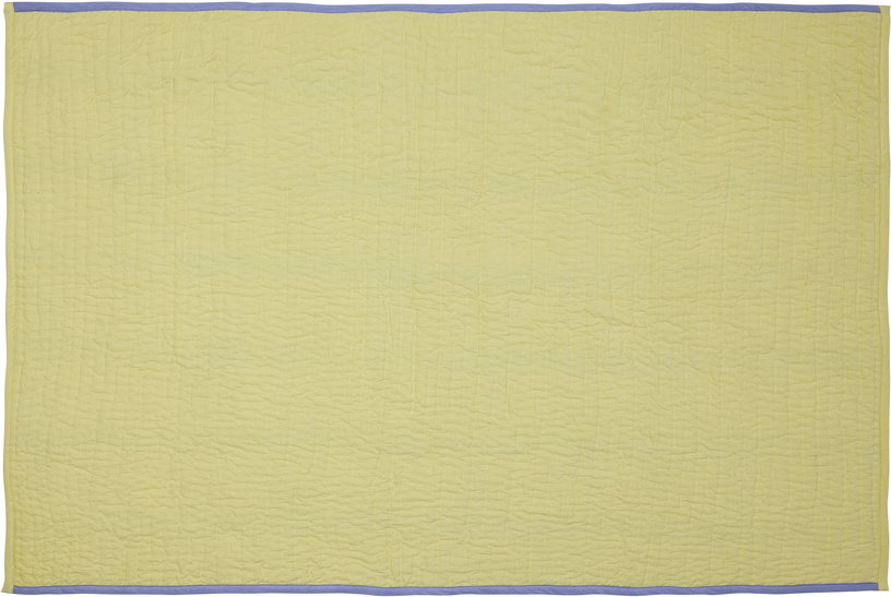 plaid-en-coton-jaune-140x200cm-tento-hubsch-2