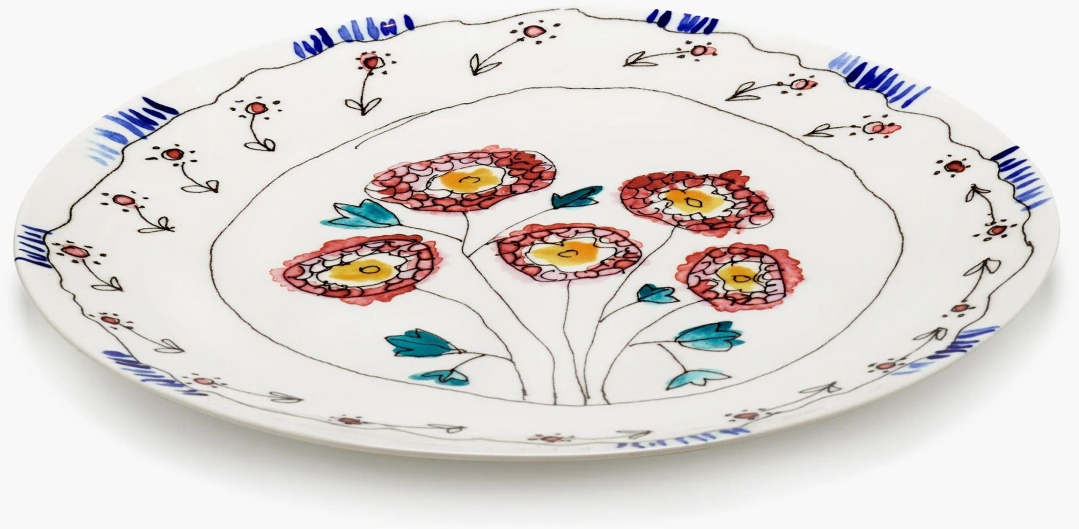 Plat de service en porcelaine 35x2,1cm - Serax — 397493.jpg