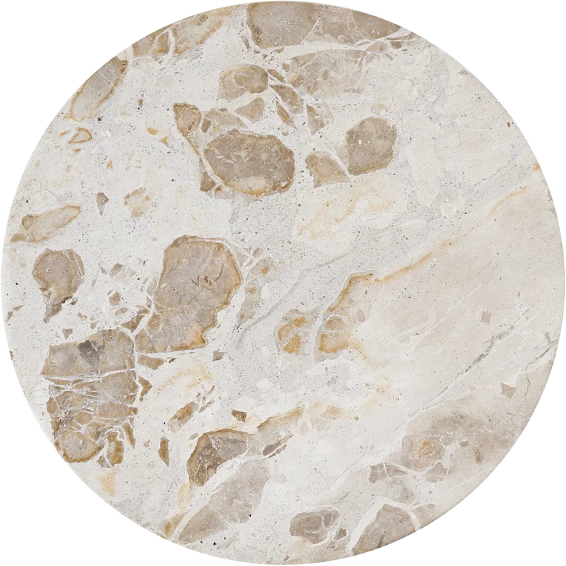 Plateau en marbre beige/gris avec nervures pour Componibili 30 cm - The Cool Republic — 397503.jpg