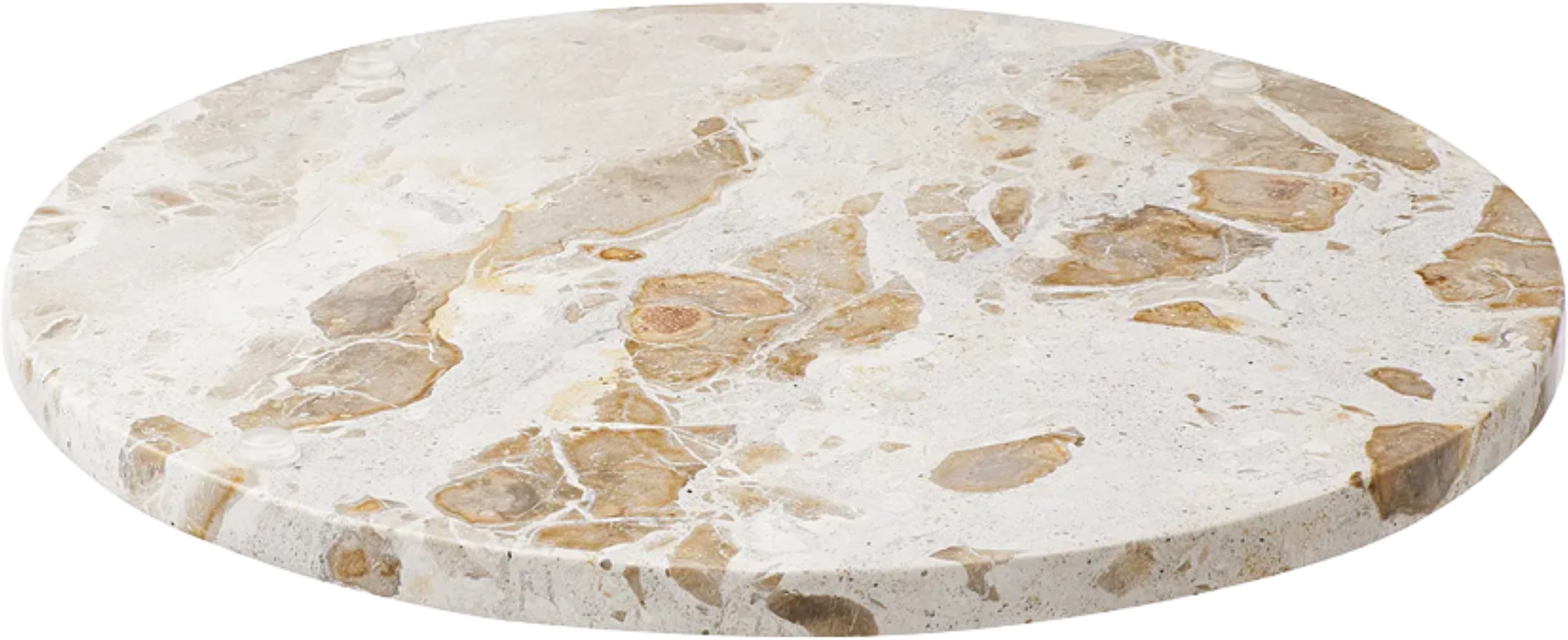 Plateau en marbre beige/gris avec nervures pour Componibili 30 cm - The Cool Republic — 397505.jpg