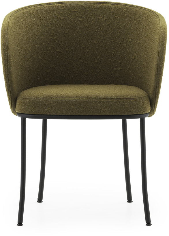 chaise-avec-accoudoirs-en-tissu-vert-olive-et-acier-noir-knit-normann-copenhagen-2