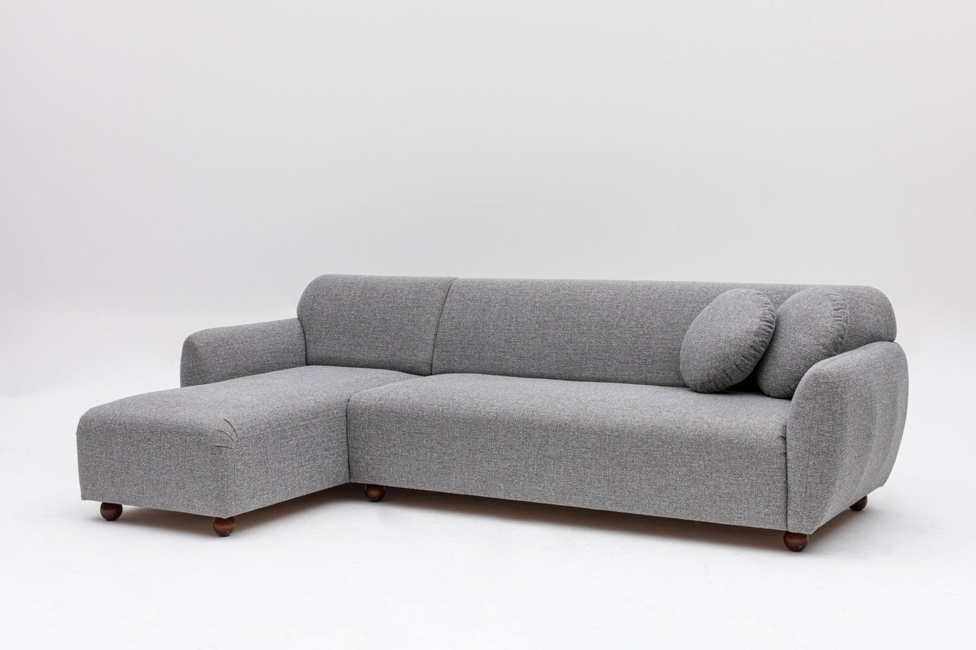 Canapé d'angle gauche en tissu gris chiné 273x93x86cm Eddy - Home Design — 398962.jpg